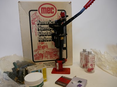 Lot 620 - MEC 10 bore Shotgun reloading press, with some...