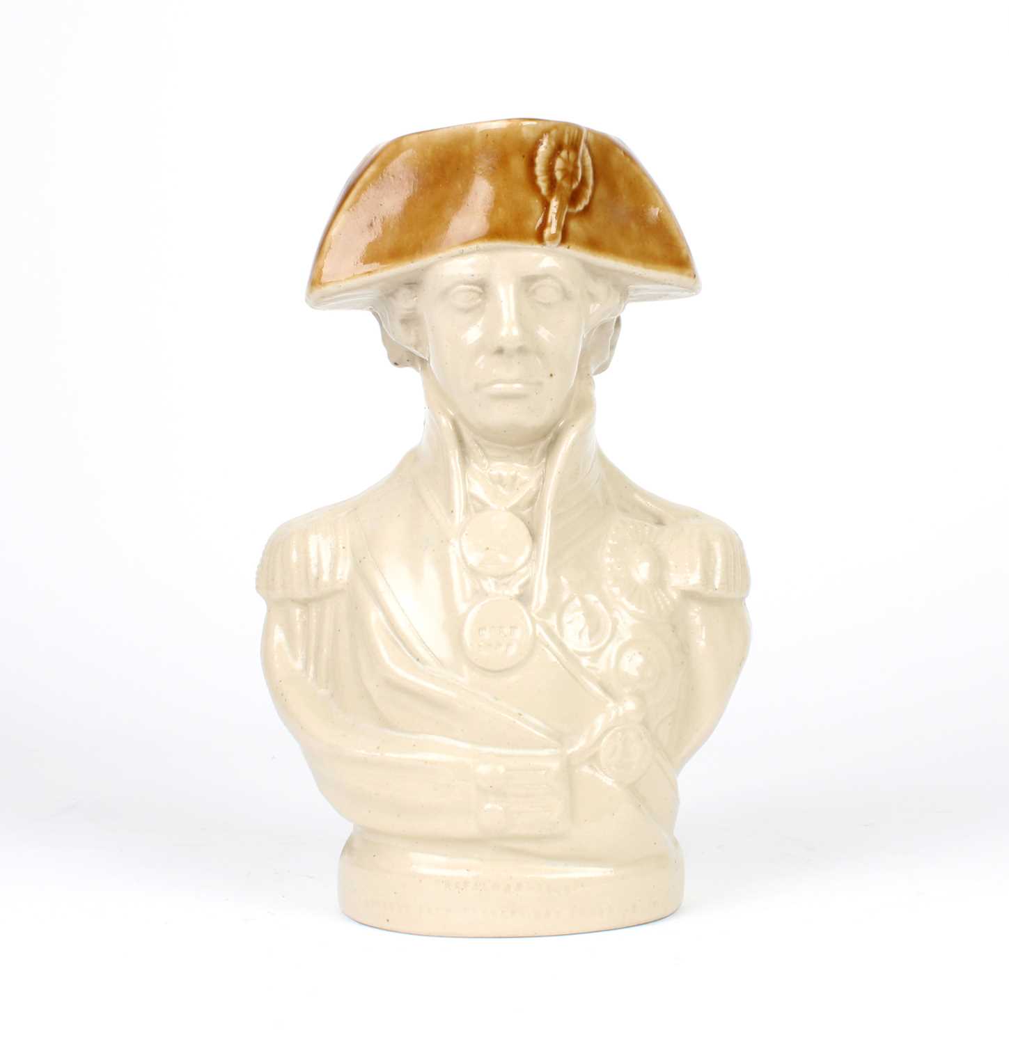 Lot 63 - A Victorian "Admiral Lord Nelson" Salt-Glazed Character Jug