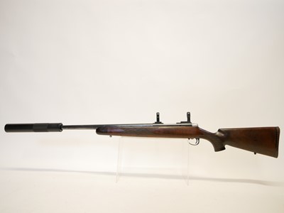 Lot 355 - Varberger .222 bolt action rifle and moderator,...