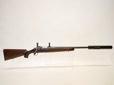 Lot 355 - Varberger .222 bolt action rifle and moderator,...