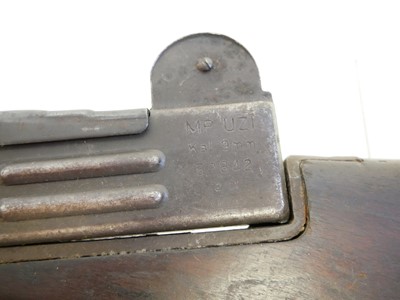 Lot 88 - Deactivated Uzi 9mm sub machine gun, serial...