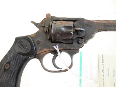 Lot 49 - Deactivated Webley Mk IV .38 revolver, serial...