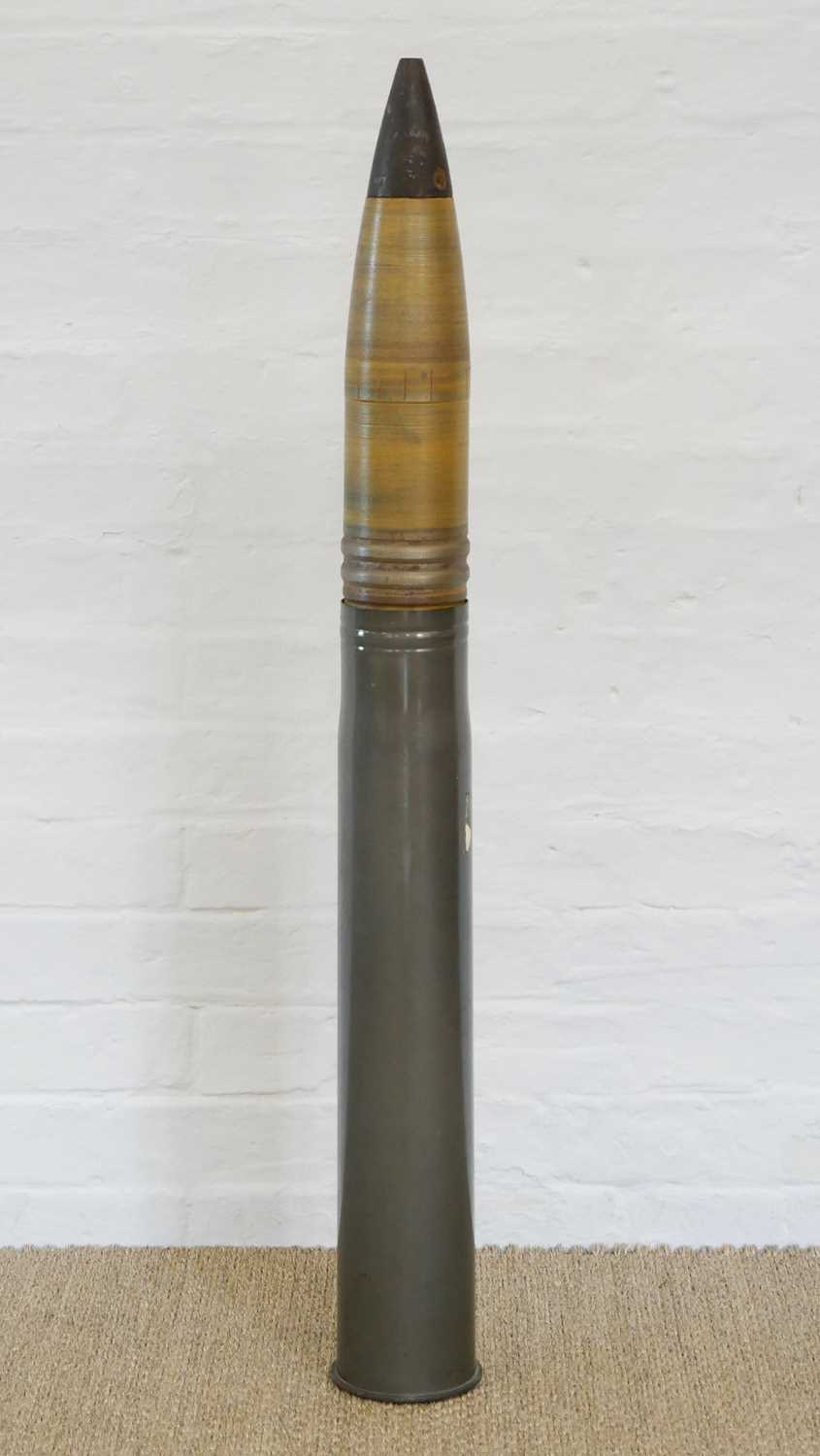 Lot 227 - Inert German 8.8cm Flak shell, the base...