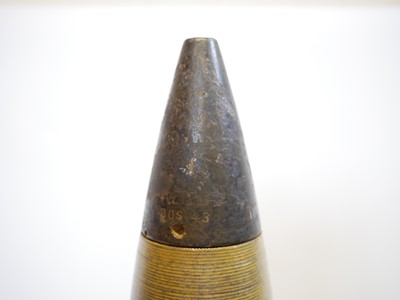 Lot 227 - Inert German 8.8cm Flak shell, the base...