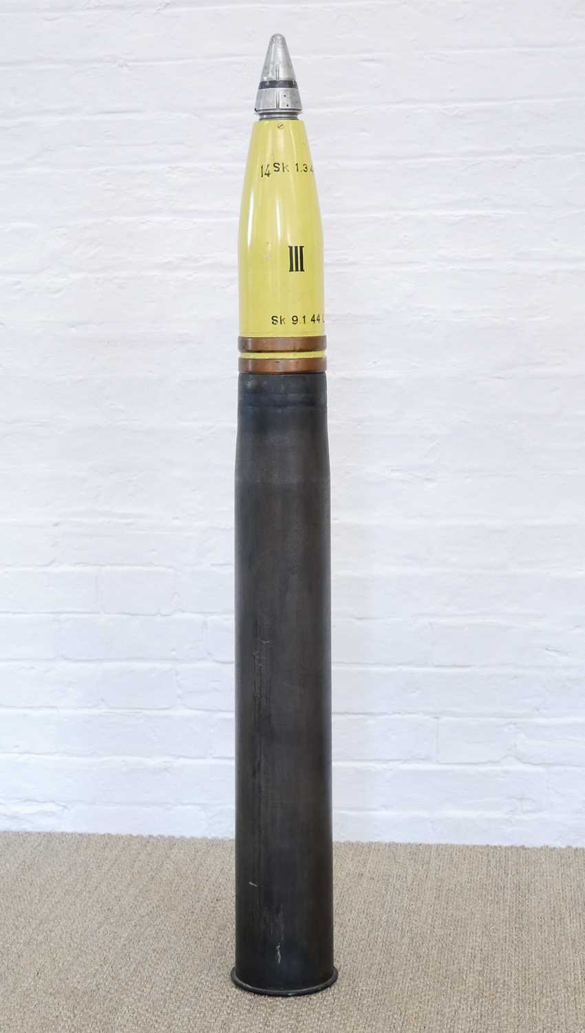 Lot 228 - Inert Germam WWII 10.5cm Flak38 shell, the