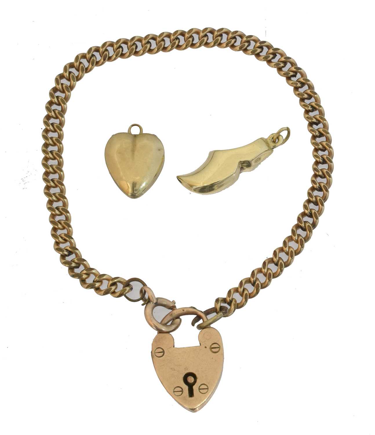 Lot 18 - A 9ct gold chain bracelet.