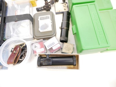 Lot 518 - Collection of gun sights and accessories, to...