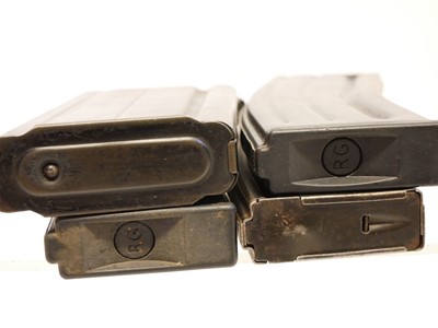 Lot 519 - Three 5.56mm magazines for the SA80 / AR15,...