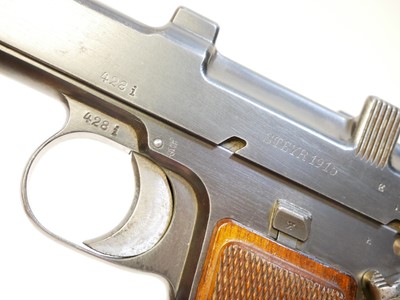 Lot 274 - Steyr Hahn 9x23mm M1907 semi automatic pistol,...