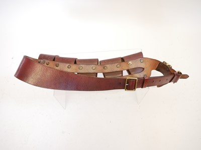 Lot 495 - Pattern 1905 leather bandolier, stamped 'made...