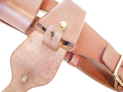 Lot 495 - Pattern 1905 leather bandolier, stamped 'made...