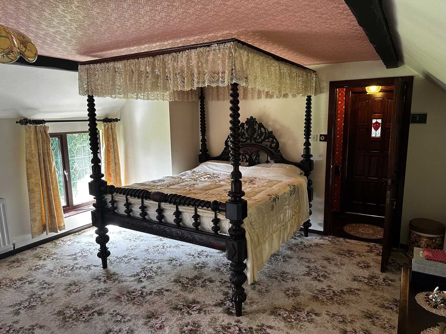Lot 301 - A Large and Impressive Victorian Four Poster Bed