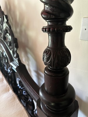 Lot 301 - A Large and Impressive Victorian Four Poster Bed