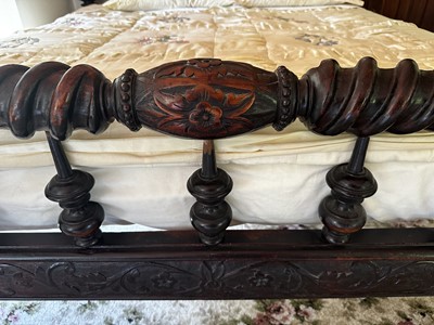 Lot 301 - A Large and Impressive Victorian Four Poster Bed