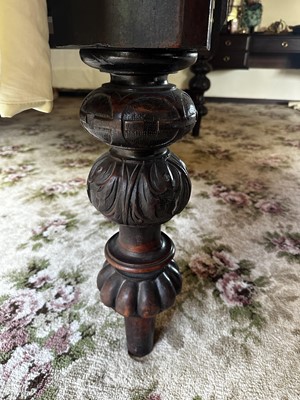 Lot 301 - A Large and Impressive Victorian Four Poster Bed