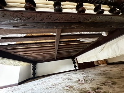 Lot 301 - A Large and Impressive Victorian Four Poster Bed