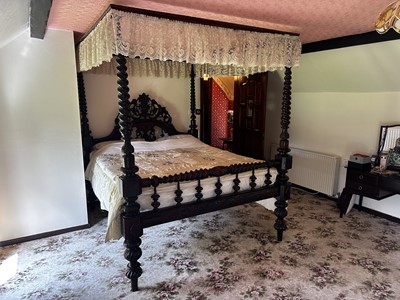 Lot 301 - A Large and Impressive Victorian Four Poster Bed