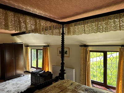 Lot 301 - A Large and Impressive Victorian Four Poster Bed