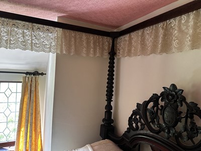 Lot 301 - A Large and Impressive Victorian Four Poster Bed