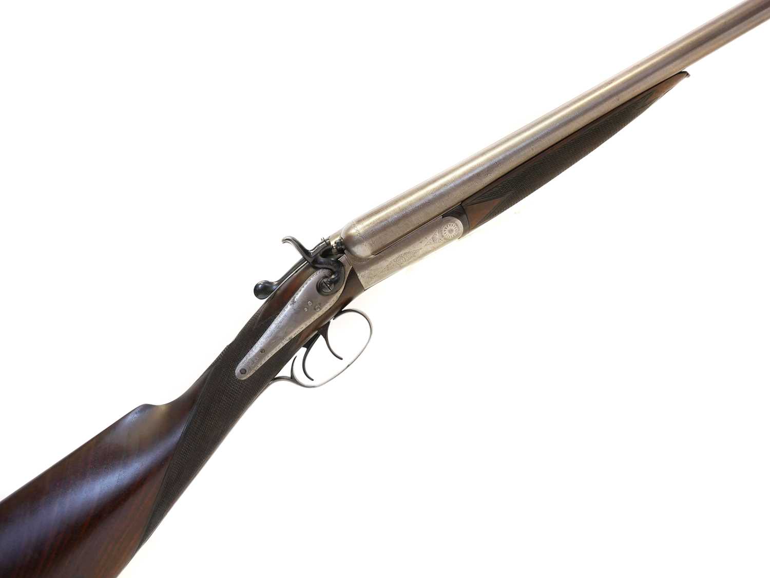 Lot 388 - R. Halford 16 bore side by side hammer gun,...