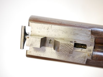 Lot 388 - R. Halford 16 bore side by side hammer gun,...