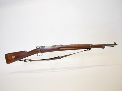 Lot 314 - Swedish M38 6.5x55 mm bolt action short rifle,...