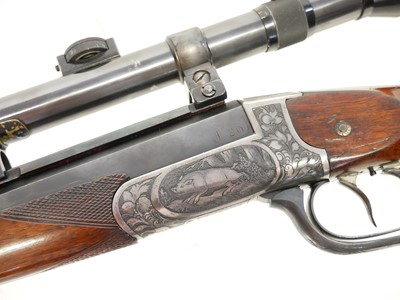 Lot 56 - German 8.15 x 46 single shot sporting rifle,...