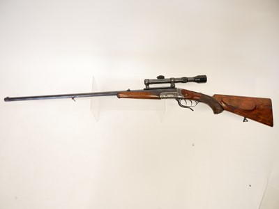 Lot 56 - German 8.15 x 46 single shot sporting rifle,...