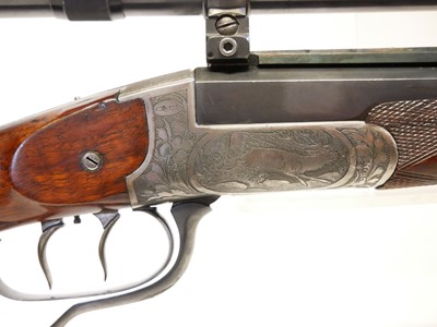 Lot 56 - German 8.15 x 46 single shot sporting rifle,...