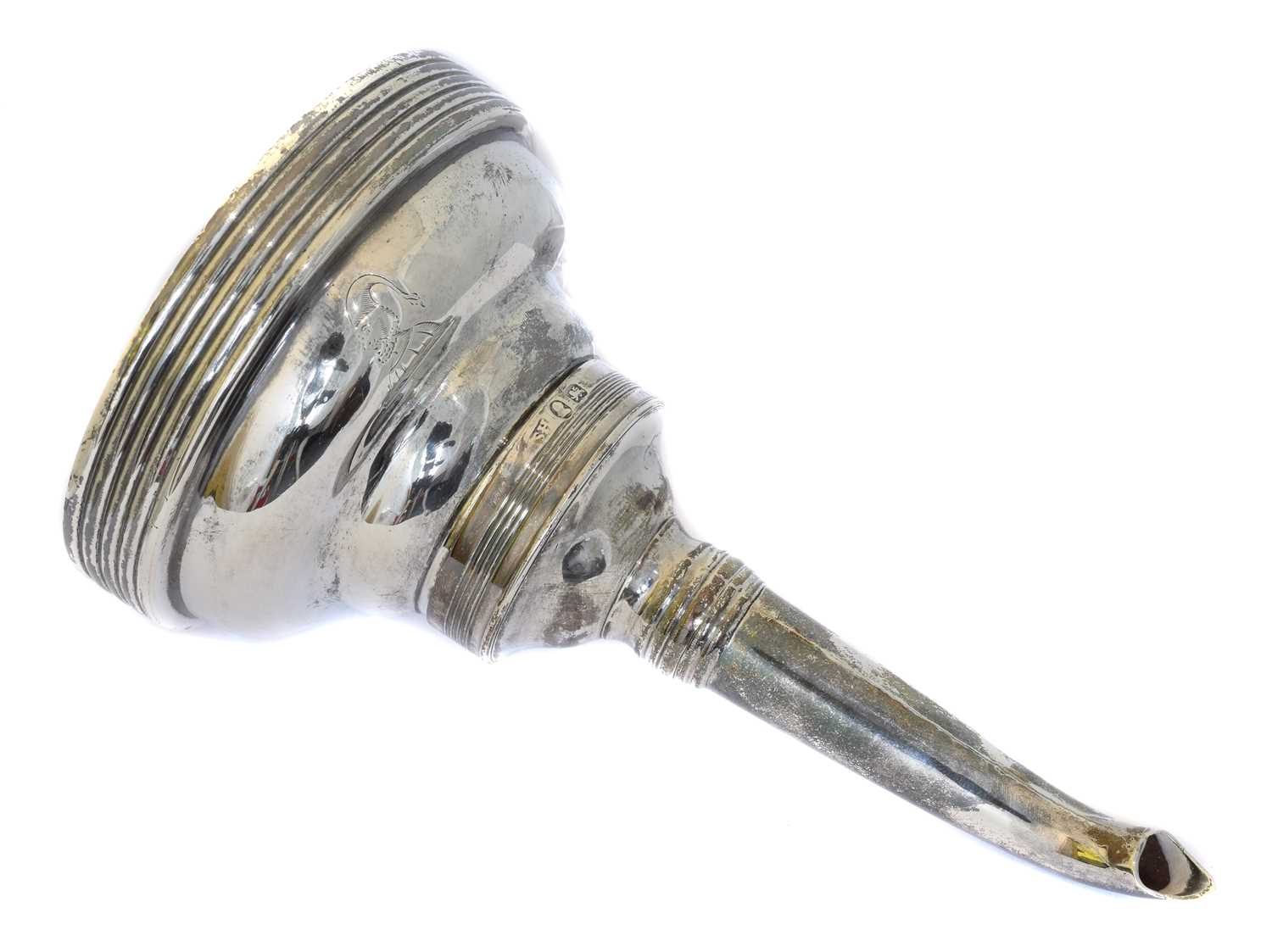 Lot 66 - A George III silver wine funnel