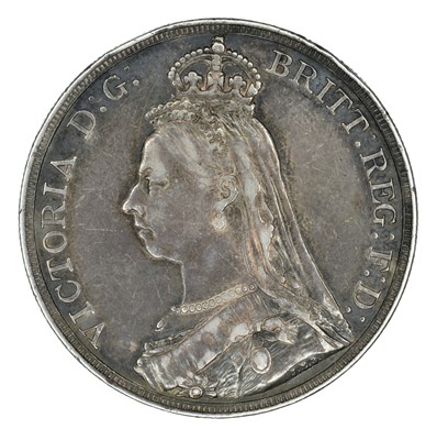 Lot Queen Victoria, Crown, 1888 wide date.