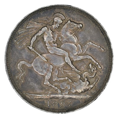 Lot 43 - Queen Victoria, Crown, 1897 LX.