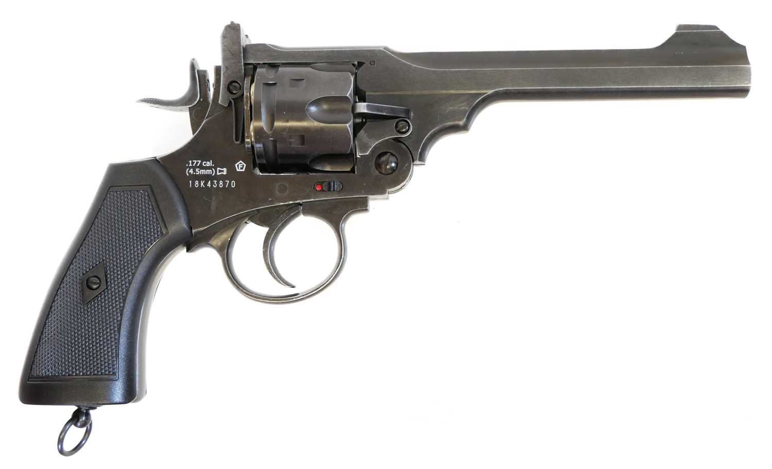 Lot 127 - Webley .177 CO2 revolver air pistol, MkVI .455...
