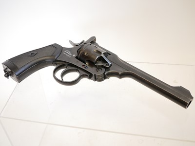 Lot 127 - Webley .177 CO2 revolver air pistol, MkVI .455...