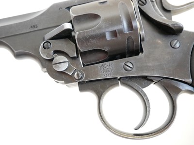 Lot 127 - Webley .177 CO2 revolver air pistol, MkVI .455...