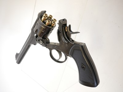 Lot 127 - Webley .177 CO2 revolver air pistol, MkVI .455...
