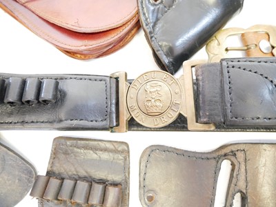 Lot 434 - Collection of gun leather, including a western...