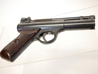 Lot 129 - Boxed Webley Premier .22 air pistol, cylinder...