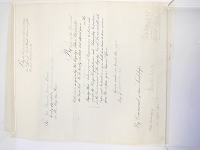 Lot 207 - WWI / WWII D.S.C. medal set and 1856 pattern...
