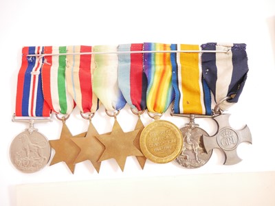 Lot 207 - WWI / WWII D.S.C. medal set and 1856 pattern...