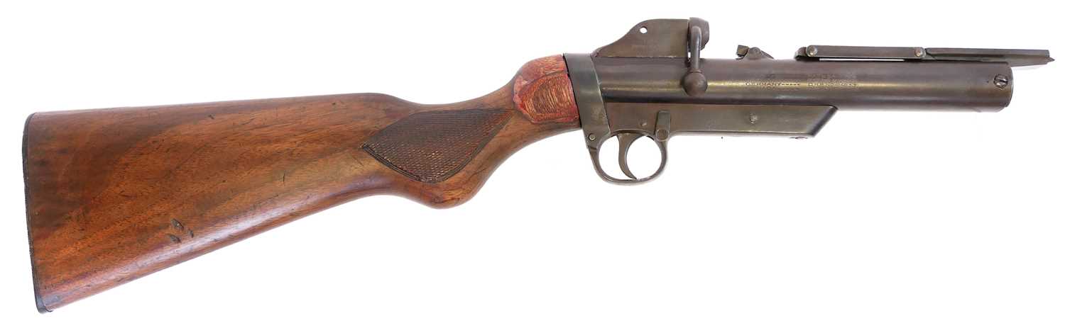 Lot 458 - Stock and action of a Webley service rifle,...