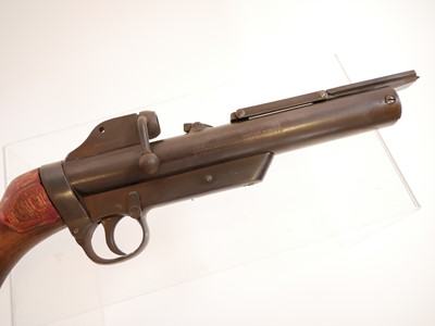 Lot 458 - Stock and action of a Webley service rifle,...