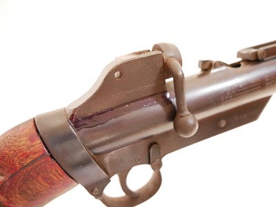 Lot 458 - Stock and action of a Webley service rifle,...