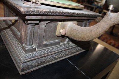 Lot 296 - An Early 20th Century Gramophone with Oak Horn by The Gramophone & Typewriter Co. Ltd.