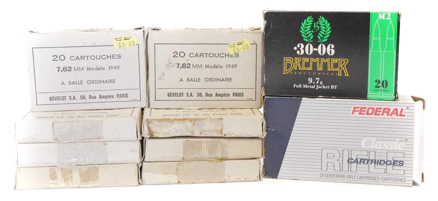 Lot 476 - .30-06 ammunition, to include 155 rounds of...