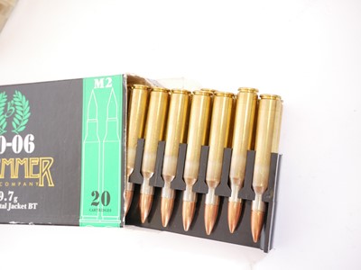 Lot 476 - .30-06 ammunition, to include 155 rounds of...