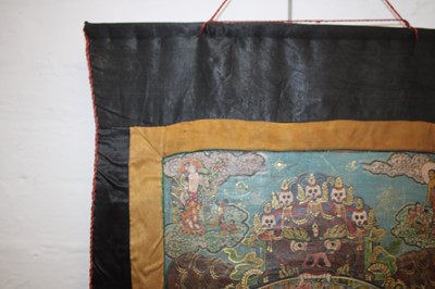 Lot 92 - A Tibetan Buddhist "Bhavachakra" Mandala Thangka