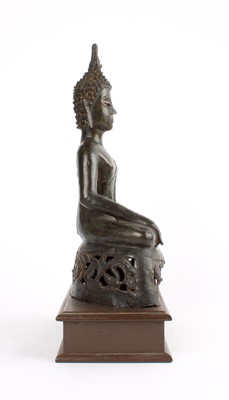 Lot 111 - A Thai Parcel Gilt Hollow-Cast Bronze Buddha