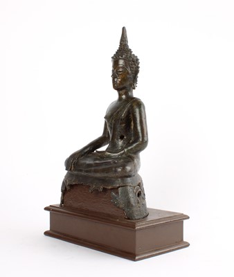 Lot 111 - A Thai Parcel Gilt Hollow-Cast Bronze Buddha