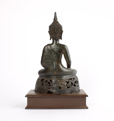 Lot 111 - A Thai Parcel Gilt Hollow-Cast Bronze Buddha